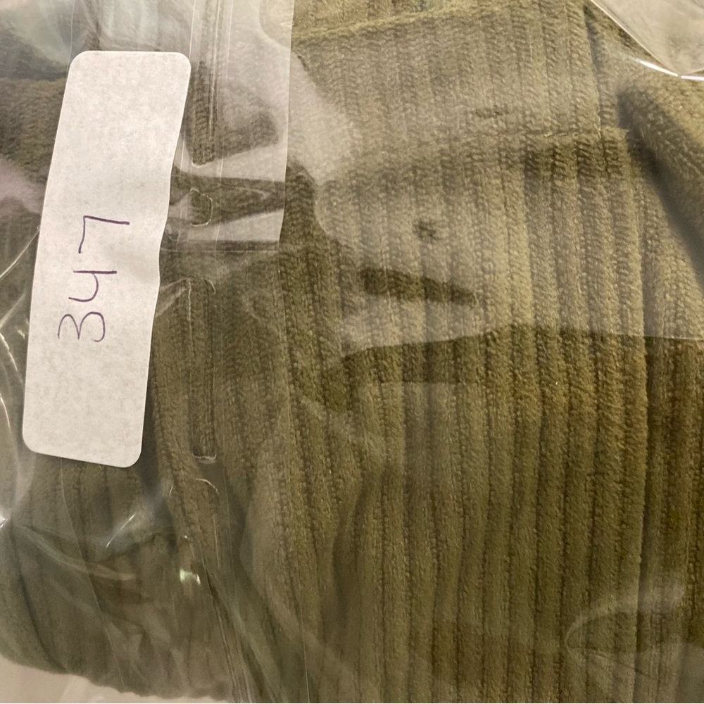 Cider Corduroy Green Wide Flare Leg High Waisted Trouser Pants XS 90s Y2K Office - Picture 12 of 12